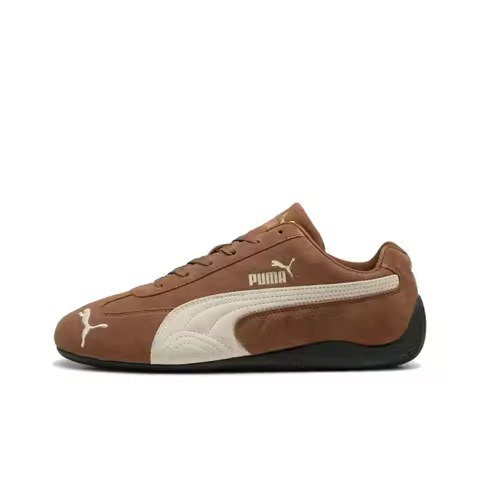 PUMA Speedcat Cow Leather Low top Casual Shoes Unisex Coffee 398846-31
