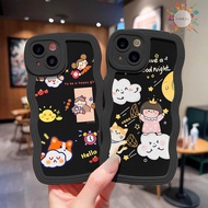 CUTE CUSTOM BLACK WAVE SOFTCASE FOR A03 CORE A03S A04 A8 A9 A11K Y12S Y15 Y15S 9 PRO+ 10 A2+ 4X XR 6
