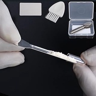 Capsule Filling Machine Kits for Empty Pill Capsules Filler, Lab Supplies - Micro Tiny Spoon Spatula