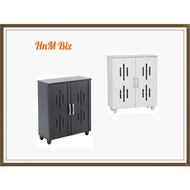 🔥Ready Stock🔥*HnM*HASTING good ventilation 2 door wooden shoe cabinet / rak kasut murah / rak kasut kayu bertutup
