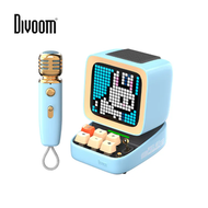 Divoom - Ditoo Mic 拉OK像素藍牙喇叭 (藍色) #智能鬧鐘 #遊戲機 #網路電台 #便攜喇叭 #睡眠輔助 #藍牙喇叭 #卡拉OK