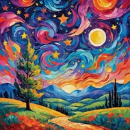 RUOPOTY Framed Animal Paint By Numbers Kit For Beginner Cat Picture By Number Kits Drawing Kit Color