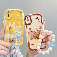Suitable for Samsung galaxy a02 a10 m10 a50 a50s a30s Phone Case Shockproof Soft Case Cartoon Cute New Design with Mobile Phone Hanging Chain