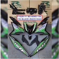 Rapido Cover Set Yamaha Y15ZR V1 V2 MX King-150 (19) Black Accessories Motor Y15 Ysuku Black Color Y