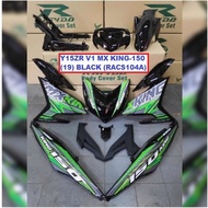 Cover Set Rapido Y15ZR V1 V2 Yamaha MX King-150 (19) Color Black Ysuku Accessories Motor Y15 MxKing150 Color King150(19)