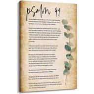 Psalm 91 Bible Scripture Wall Decor Bible Poster Printing Canvas Pictures for Bedroom Print for Bath