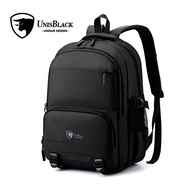 UnisBlack Nylon School Backpack , Beg Sekolah , Bagpack