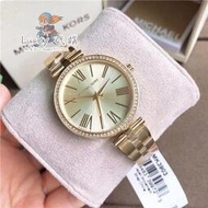 ✨Michael Kors手錶 MK鋼帶腕錶 石英女錶 銀間玫瑰金鋼煉 MK3903時尚鑲鑽精緻精品腕錶