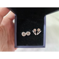 2*0.5ct Earrings, Lab-grown diamond, Mossanite with GRA card and certificate