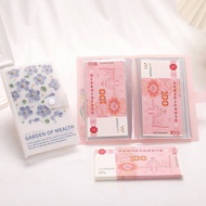 Butterfly Print Money Saving Book Clear Cash Envelopes Multi-Purpose Invoice Organizer