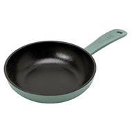 Staub Z1027-844 "Skillet Eucalyptus 16cm" Frying pan, enameled cast iron, IH compatible with serial number Skillet
