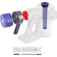 Motor Rear Cover + Pre&Post HEPA Filter Set Compatible with Dyson V6 DC58 DC59 DC62 DC72 DC74 SV03 S