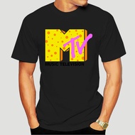 Funny Men T Shirt White T Shirt Tshirts Black Mtv Men'S T Shirt Short Sleeve Music Website Logo Casu