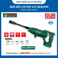 (Body + 15Cell Battery + Charger) DEKTON M21-SRX775 21V Battery Car Washer 180W Capacity