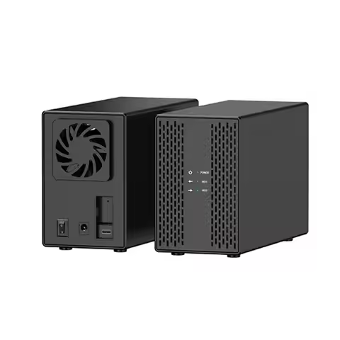 NEW-SATA Array Box 3.5 Inch Dual Hard Drive Enclosure USB External Dual Bay Shell Heat Dissipation S