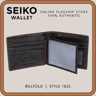 Seiko Wallet - Genuine Leather Billfold (With Flap) - 1622