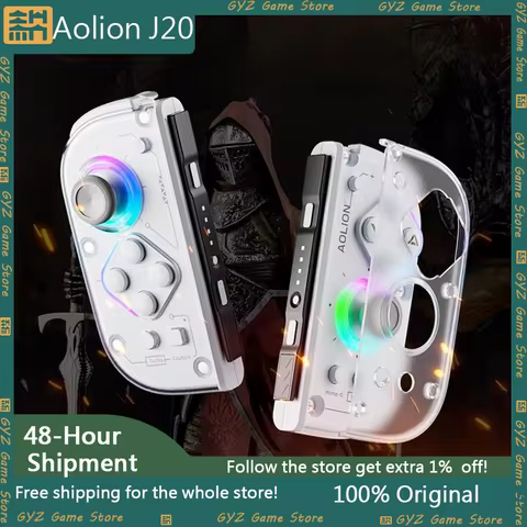 Aolion J20 Knight Left And Right Gamepad Switch Hall Joystick Wireless Motion Sensing Custom Gaming 