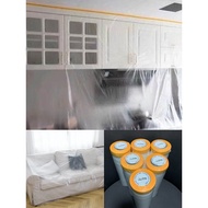 [SG Shop Next-Day Ship] Plastic Drop Cloth / Protective Sheet (HIP / Home Renovation / Painting) 2 Free 1