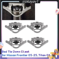 4Pack Bed Tie Down Cleat Clips 999T7-ZV00A for    2005-2019 Bed Cargo Bed Clamps Tie Clip 999T7-WQ70