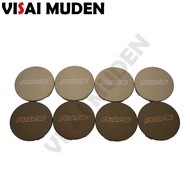 🔥🔥🔥Spot goods 4 Piece 60MM RAYS Center Cap Sport Rims Bronze & Silver VOLK Racing Car Wheel Cover Hu