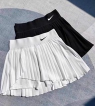 Nike Court Dri-FIT Advantage 純色 Logo 徽標彈性網球百褶休閒短裙女款
