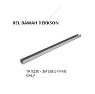 Rel Bawah Dekkson TR 9230-3M GALV Rel Bawah Pintu Besi Lipat Gantung