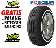 Ban Mobil Ring 14 List Putih Ukuran 185-65-R14 Merk FORCEUM TRIDEKA