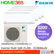 Daikin Inverter Multi-Split AirCon MKM85ZVMG/CTKM25ZVMG x 4