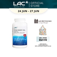 LAC Fish Body Oil 1000mg (180 Softgels) [Exp Jun 2028] 01404910