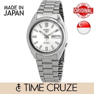 [Time Cruze] Seiko 5 SNXS73J  Automatic Japan Made Stainless Steel Silver Dial Men Watch SNXS73 SNXS73J