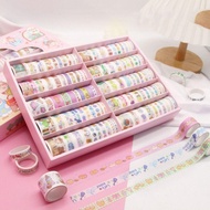 100Rolls/Set Washi Tape Baru Kartun Gadis Hati Kecil Segar