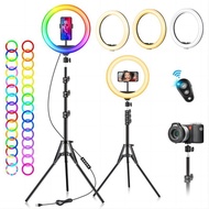 33cm Live Fill Light ringlight Colorful Atmosphere Light Mobile Phone Live RGB Fill Light