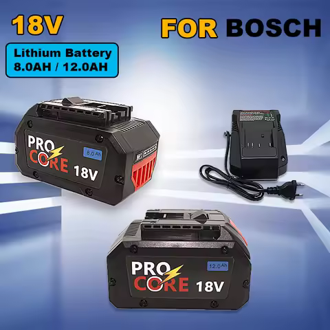 PROCORE Replacement Battery for Bosch 21700 18V 8Ah 12Ah BAT609 BAT618 GBA18V80 Professional Cordles