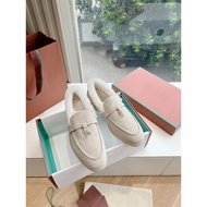 gff Slip-On Loafers - LP2025 | Thickened Suede Wool | Autumn/Winter Couple Style | Ready Stock