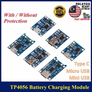 18650 TP4056 Lithium Battery Charger Module [Type-C / Micro / Mini USB] Charging Module Board DC-DC Buck Convertor