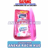 Detergent Liquid Cair Sayang 2 Renceng Isi 24 Sachet 20ml