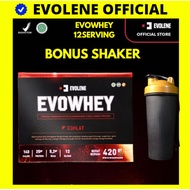Ready EVOWHEY 12 SACHET BPOM HALAL EVOLENE WHEY PROTEIN EVO EVOLINE 420 GRAM G00D QU4LITY