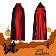 Halloween Kids Adult  Vampire Cloak Hooded Cape Devil Adult Kids Cosplay Costume Witch Cosplay