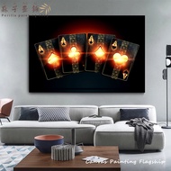 Perilla-เกมไพ่เล่นพนัน Casino Royale โป๊กเกอร์ลูกเต๋าชิปผ้าใบวาดภาพโปสเตอร์และรูปภาพศิลปะบนผนังคาสิโ