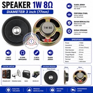 1 Piece Passive Speaker Full Range 3 Inch 8 Ohm 1 Watt Clear Sound