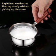 [Tech] Mini Oil Pot 410 Stainless Steel Mini Hot Milk Pot Small Saucepan For Boiling Butter Melting 