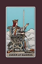 Queen of Swords - Tarot Card Notebook - Card No.52 (Color Ed.): A5 Ruled Lined Tarot Journal Diary S