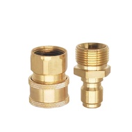Coupler Nepel Angin Adaptor M22 Male & M22 Female Male Sepasang Selang Tekanan Tinggi Quick Release