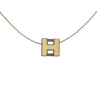 愛馬仕 Case d'Ache H Cube 金屬銀白色項鍊 1034 [二手] 成色極佳