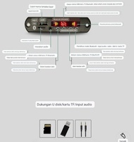 (Terbaik) Modul Mp3 Bluetooth 12V Dengan Kabel Remote Module Mp3 12 V