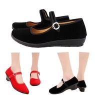 Old Beijing Cloth Shoes Authentic Women's Shoes Hotel Work Shoes Mother Shoes High Heels Dance Shoes
