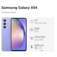 Used Samsung Galaxy A54 5G (A546) || 8GB + 256GB ROM || Samsung Malaysia Set