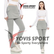 yovis celana panjang olahraga wanita - silver - silver rok k2 xxl