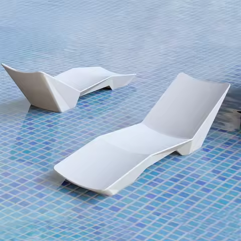 Internet celebrity beach chair pool lounge lounger villa hotel lazy chair outdoor lounge chair speci