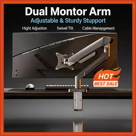 Universal Single Monitor Bracket Up To 32 Inches And 19.8 Lbs Per Screen Computer Desk Mount Stand A